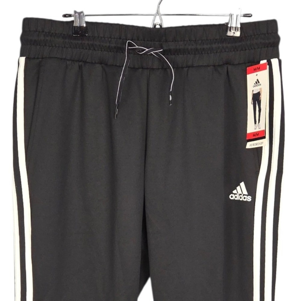 Adidas Joggers Mens‎ Medium Black Aeroready Essentials Tapered Training New